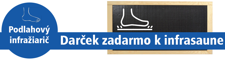 Infrasauny Podlahový infražiarič k infrasaune zadarmo